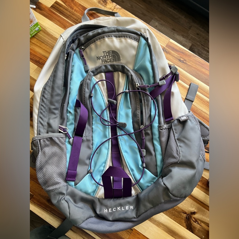 The North Face Heckler Backpack - Gray and Blue